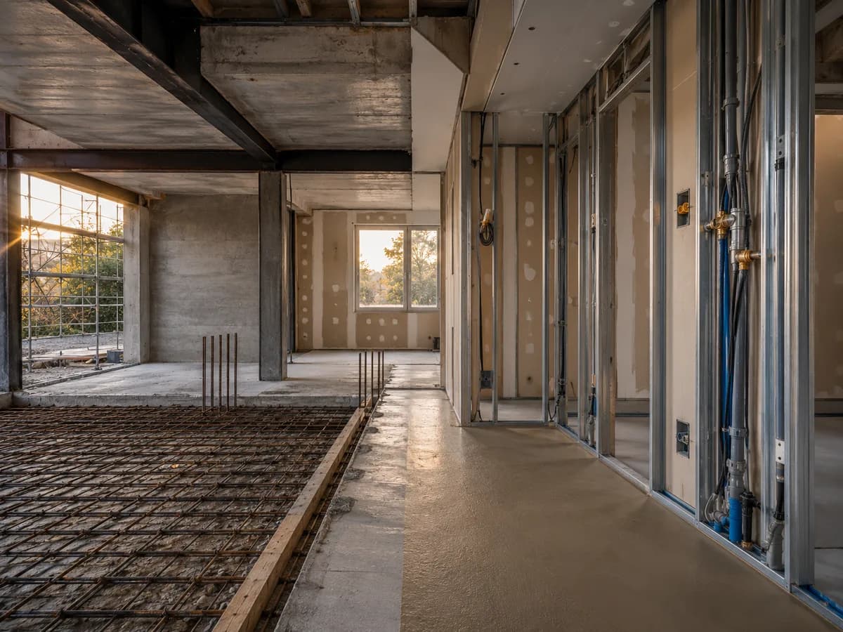 Ce qui tient le bâtiment, et ce qui le rend habitable
