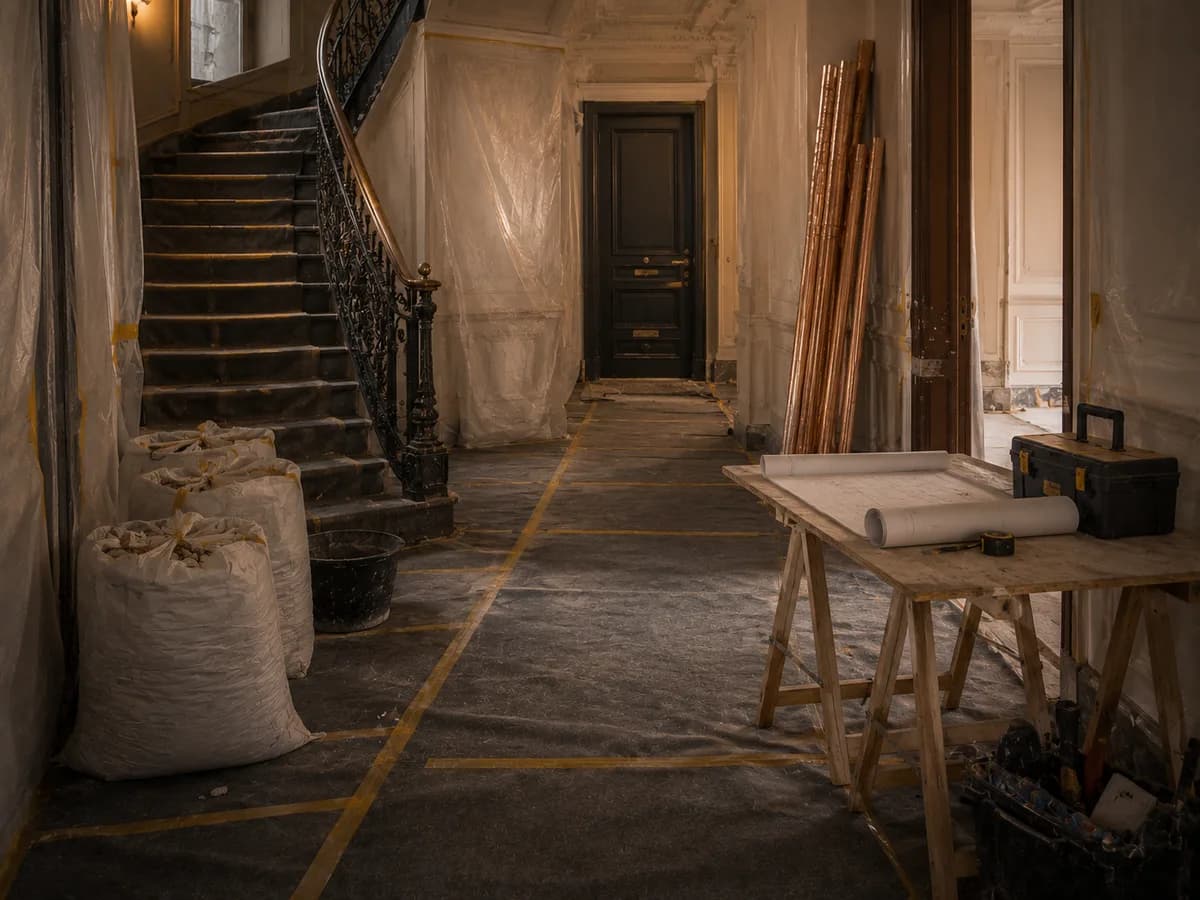 Rénover un appartement, c'est aussi savoir travailler dans un immeuble vivant
